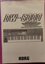 Korg DW-6000 DW 6000, Bedienungsanleitung inkl. Preload Prog.-List