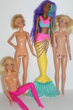 MATTEL BARBIE PUPPE K24 MEERJUNGFRAU REITERIN FASHIONISTAS PRINZESSINNEN + MAKEL