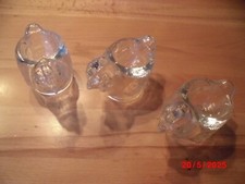 3 WMF Eierbecher Glas Küken Huhn