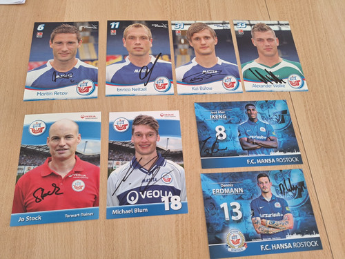 Konvolut autogrammkarten hansa - autogrammkarten,
