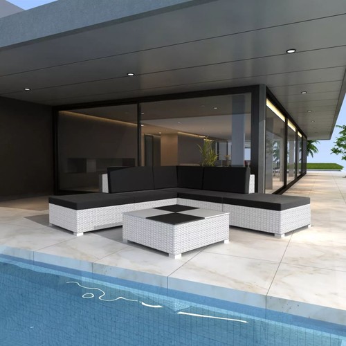 Polyrattan tlg garten lounge - 6-tlg,