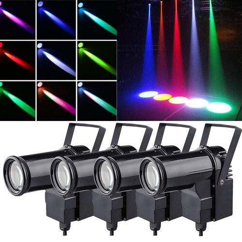 10x 30w led pinspot rgbw - 10x,