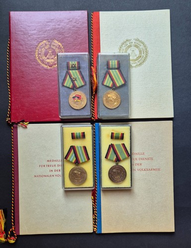 Ddr medaille urkunde nva - medaille,