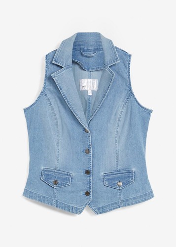 Feminine stretch jeansweste - feminine, stretch-jeansweste