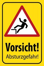 Blechschild 20x30 Vorsicht