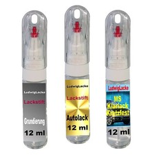 3tlg. Lackstift Set Nadel+Pinsel im Farbton Atlantis 399 passend für BMW 12ml La