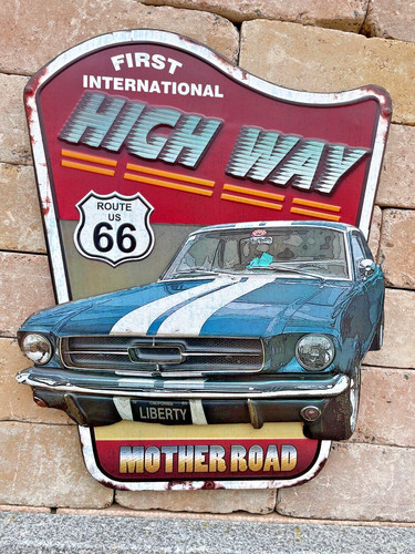Blechschild ford mustang - ford,