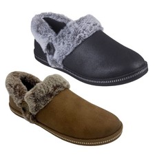 Skechers Damen Cozy Campfire French Toast 2 Hausschuhe Memory Foam Kunstfell