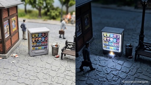 Beleuchteter snackautomat - beleuchteter,