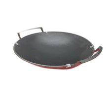 Le Creuset Wok Kochgeschirr Gusseisen 36 cm Kirsche hochwertig langlebig