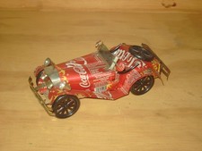 Coca Cola Oldtimer Blechauto aus Dosen Handmade Rarität  Deko-Modellauto ca 20cm