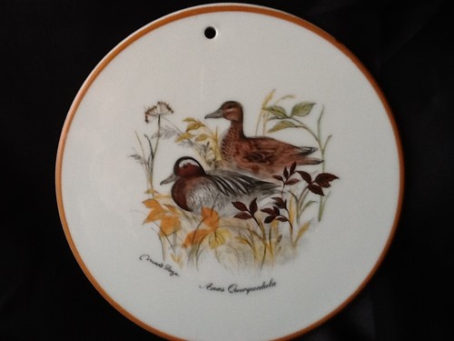 Ente porzellan wandteller - ente,