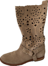 TWINSET Milano Sommer Stiefel; 41; braun/beige