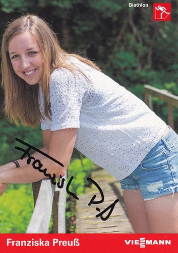 Autogramm franziska preuss - autogramm,