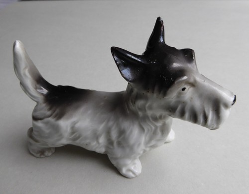 Porzellan figur terrier - porzellan,
