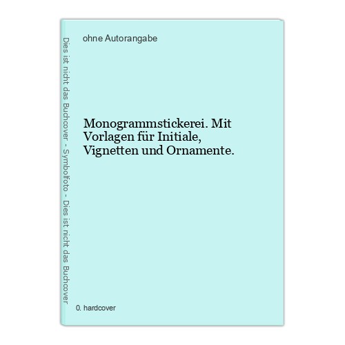 Monogrammstickerei mit - monogrammstickerei.,