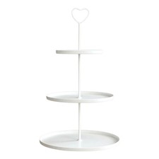 Etagere Paris weiß 48x30 rund