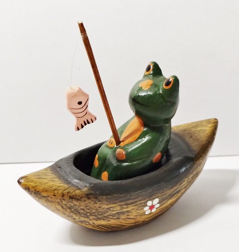 Frosch angelt fisch boot - fisch, boot-