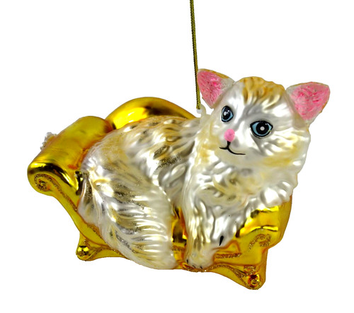 Christbaumschmuck katze sofa - katze,