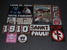 10 VERSCHIEDENE  AUFKLEBER VON USP , ULTRAS ST.PAULI   " NEU "