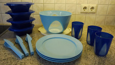 Tupperware Picknick-Set 25tlg. Teller/Besteck/Schüsseln/Trinkbecher