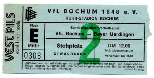 Ticket vfl bochum bayer - ticket,
