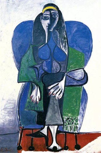 Pablo picasso femme assise a - pablo,