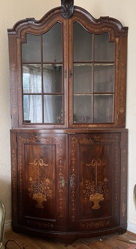 Eck vitrine intarsien - eck,
