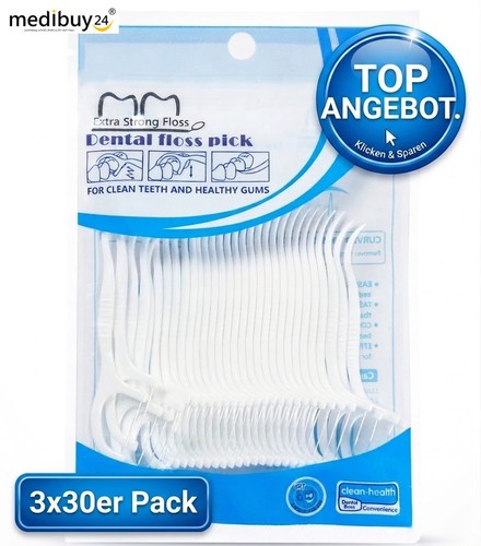 3x30 stück dental - 3x30, floss