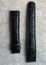 A. Lange & Söhne Alligator Uhrenarmband, 18mm, schwarz