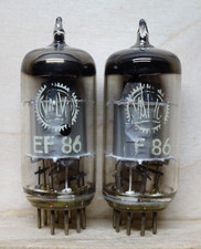 Pair valvo ef86 silver - pair:,