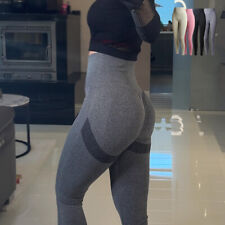 Damen Sporthose Sport Tights Leggings Leggins High Waist Taillen Hose Fitness