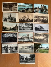 16 alte Ansichtskarten vor