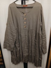 Leinen Oberteil Tunika