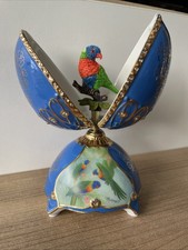 Bradford Exchange Spieluhr Regenbogenlori Rainbow Lorikeet Musik Box Porzellanei