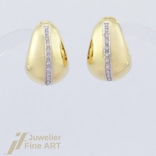 Ohrringe diamant creolen - ohrringe, mit