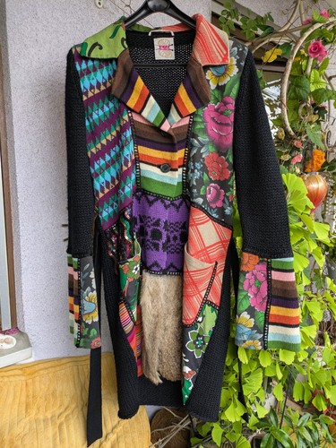 Nolita patchwork mantel strick - nolita,