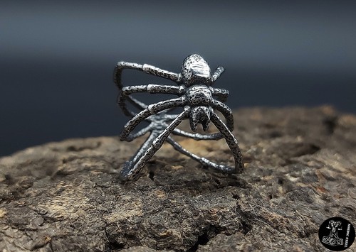 Ring spinne schmuck edelstahl - schmuck,