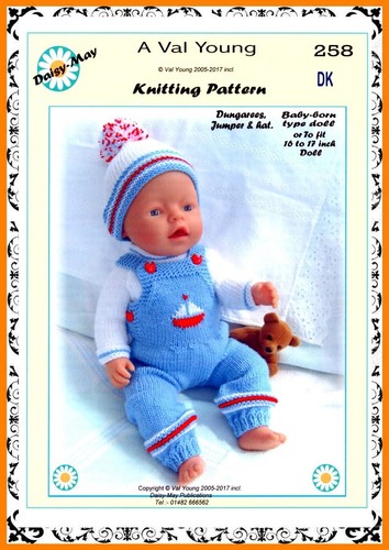 Puppen strickmuster 258 für - strickmuster,