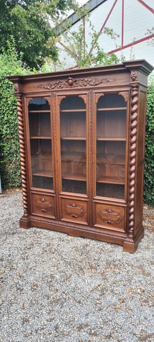 Großer antiker bücherschrank - großer,