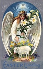 Präge Ak Glückwunsch Ostern