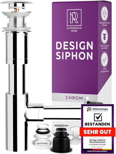 Edelstahl siphon set - siphon, 1¼"