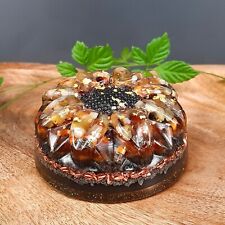 Orgonit Blume Achat gelb