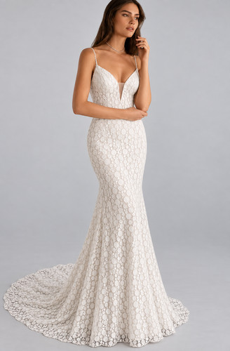 Brautkleid ivory meerjungfrau - ivory,