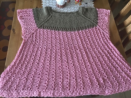 Handstrick kurzarm pulli - handstrick-kurzarm-pulli, mit