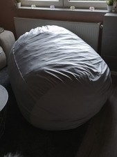 Sitzsack Riesiger Sitzsack mit Velour Bezug und 1500 Liter xxl 180x80x 140.0 cm