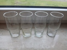 4 DDR Trinkgläser SUPERFEST 0,25 l - 13,2 x 5,8 cm - Mitropa