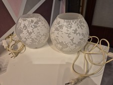 Ikea KNUBBIG Lampe Tischlampe Tischleuchte Kugel Glas weiß 18 cm Leuchtmittel