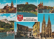 Alte Postkarte - Grüße aus Regensburg