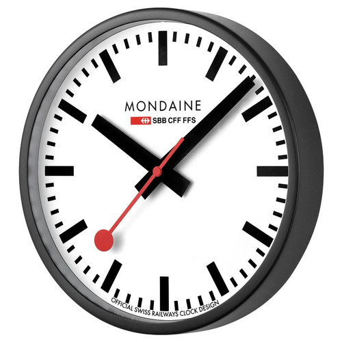 Mondaine wanduhr aluminium - mondaine,